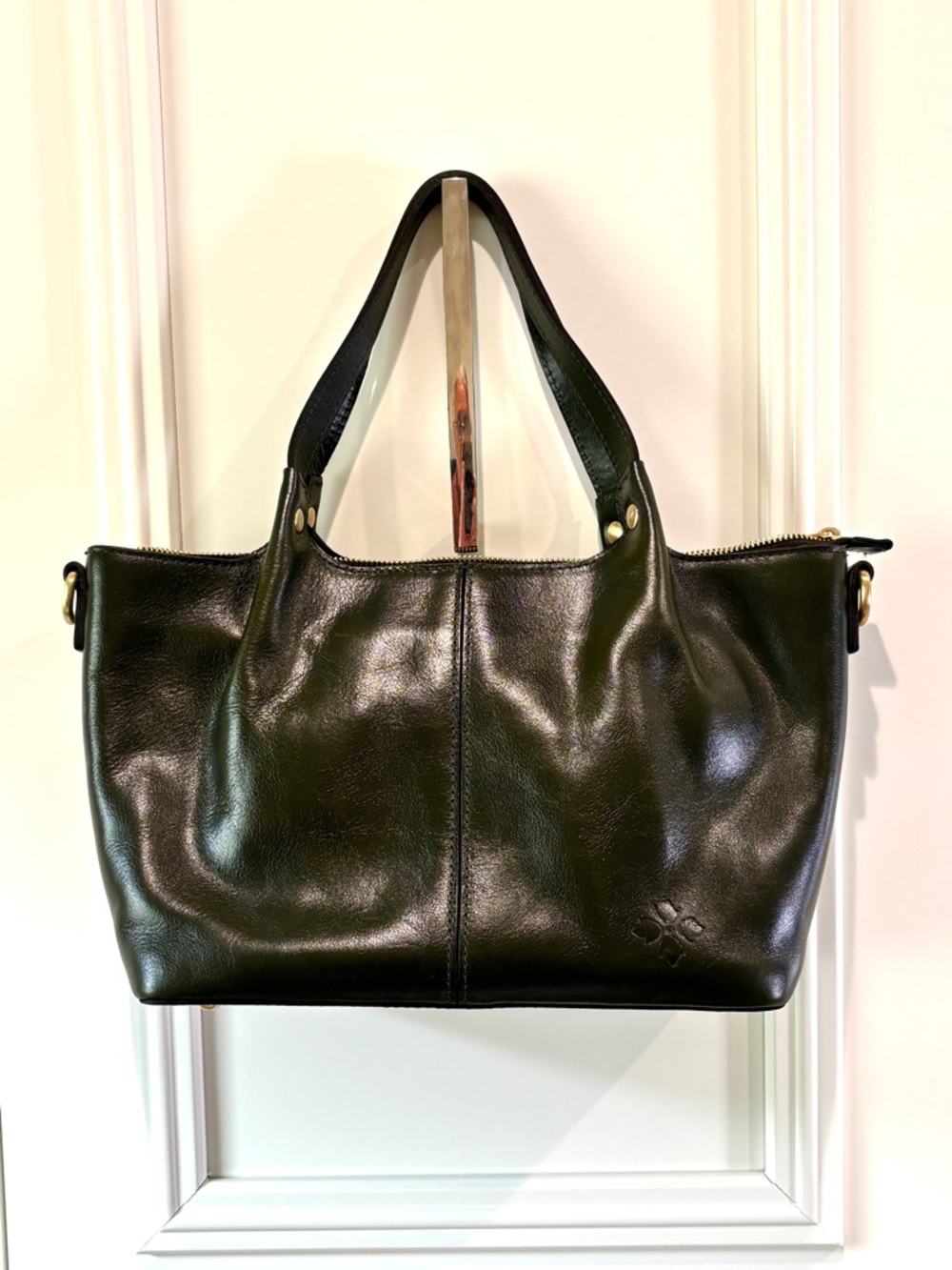 Patricia Nash Argenta Distressed Leather Tote Satchel Bag *MISSING STRAP*